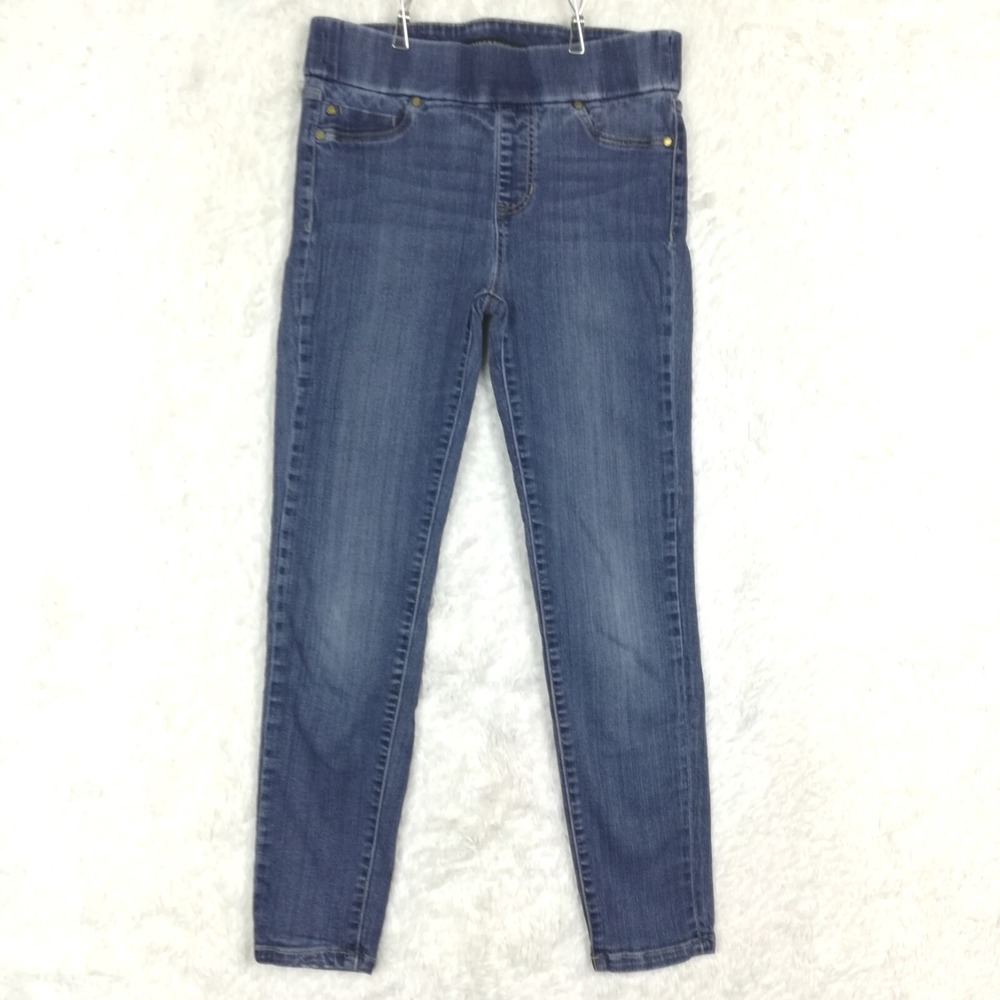 Liverpool Womens Jeans The Ankle Skinny Blue Denim Pull On Griffith Medium 4